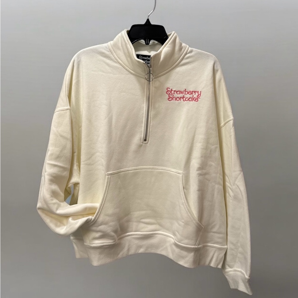 Strawberry Shortcake Cream Quarter-Zip Sweatshirt